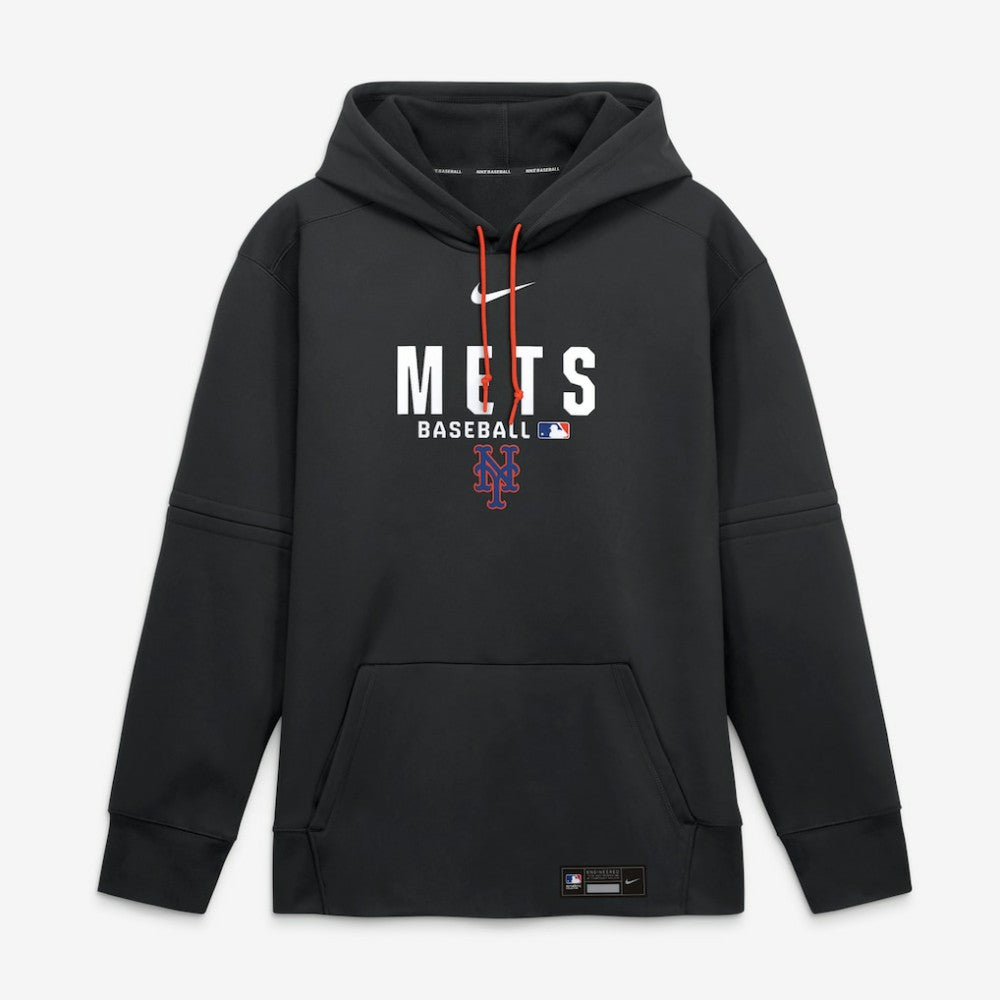 New York Mets Authentic Collection Therma-FIT Hoodie Black