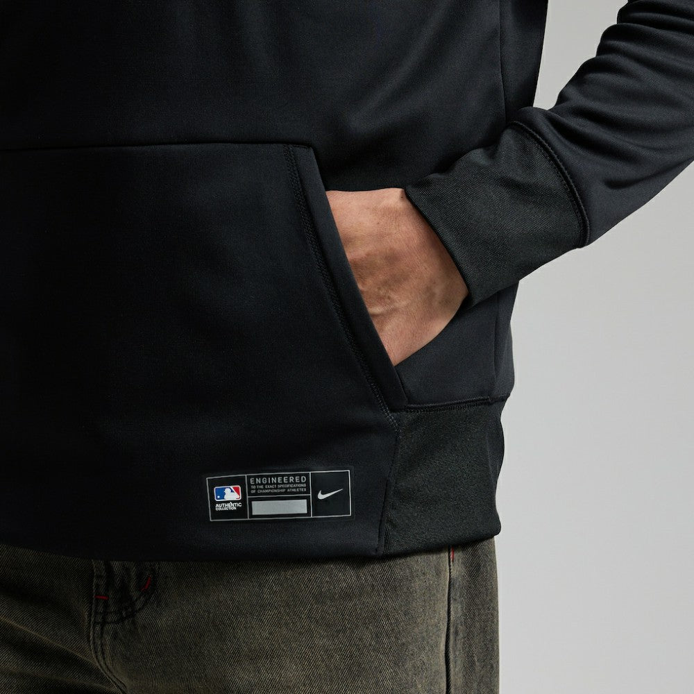 New York Mets Authentic Collection Therma-FIT Hoodie Black