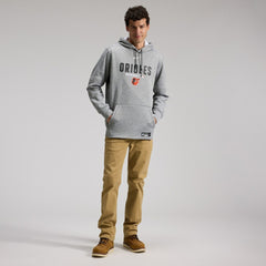 Baltimore Orioles Authentic Collection Therma-FIT Hoodie Heather Charcoal