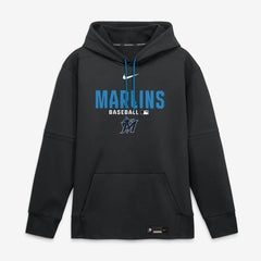 Miami Marlins Authentic Collection Therma-FIT Hoodie Black