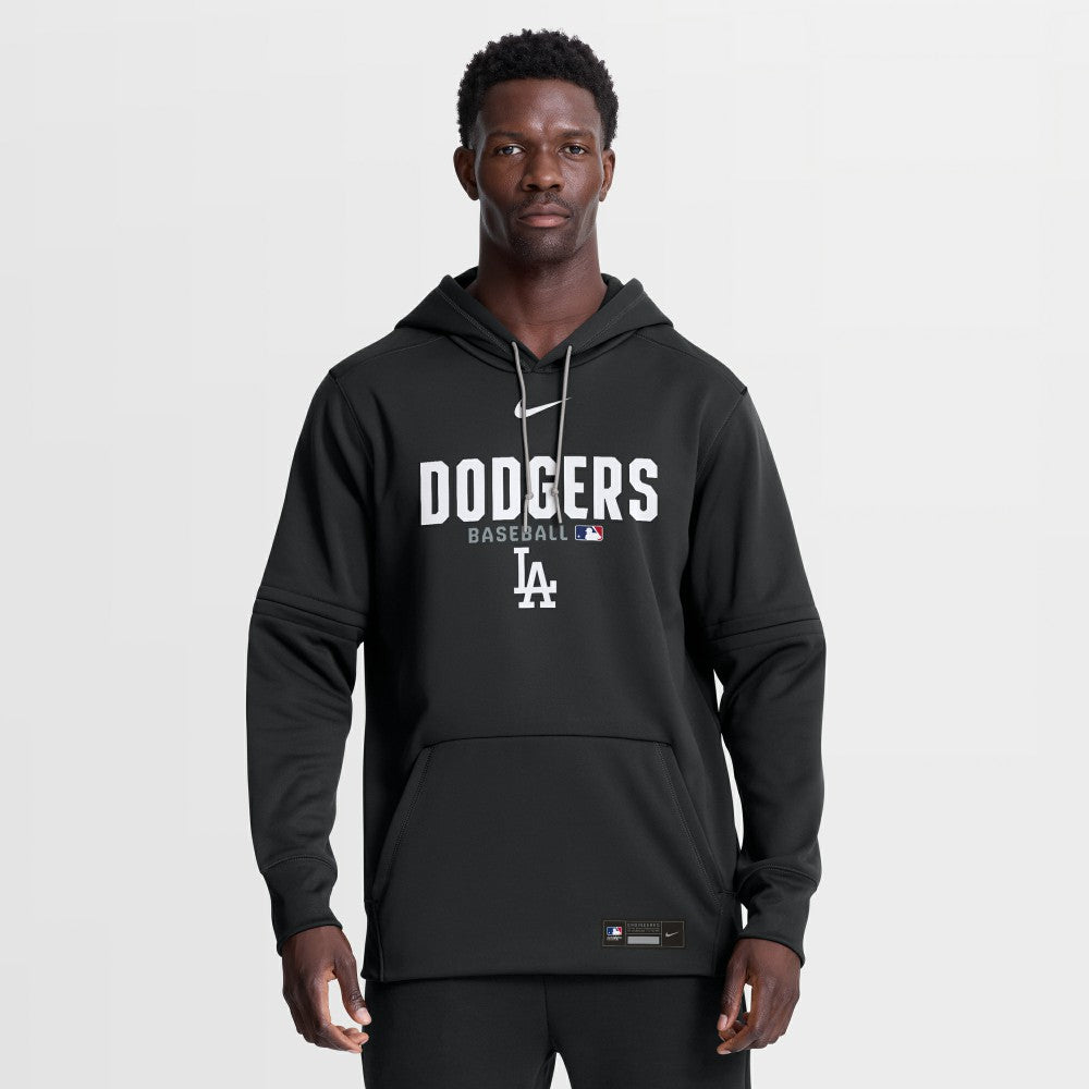 Los Angeles Dodgers Authentic Collection Therma-FIT Hoodie Black