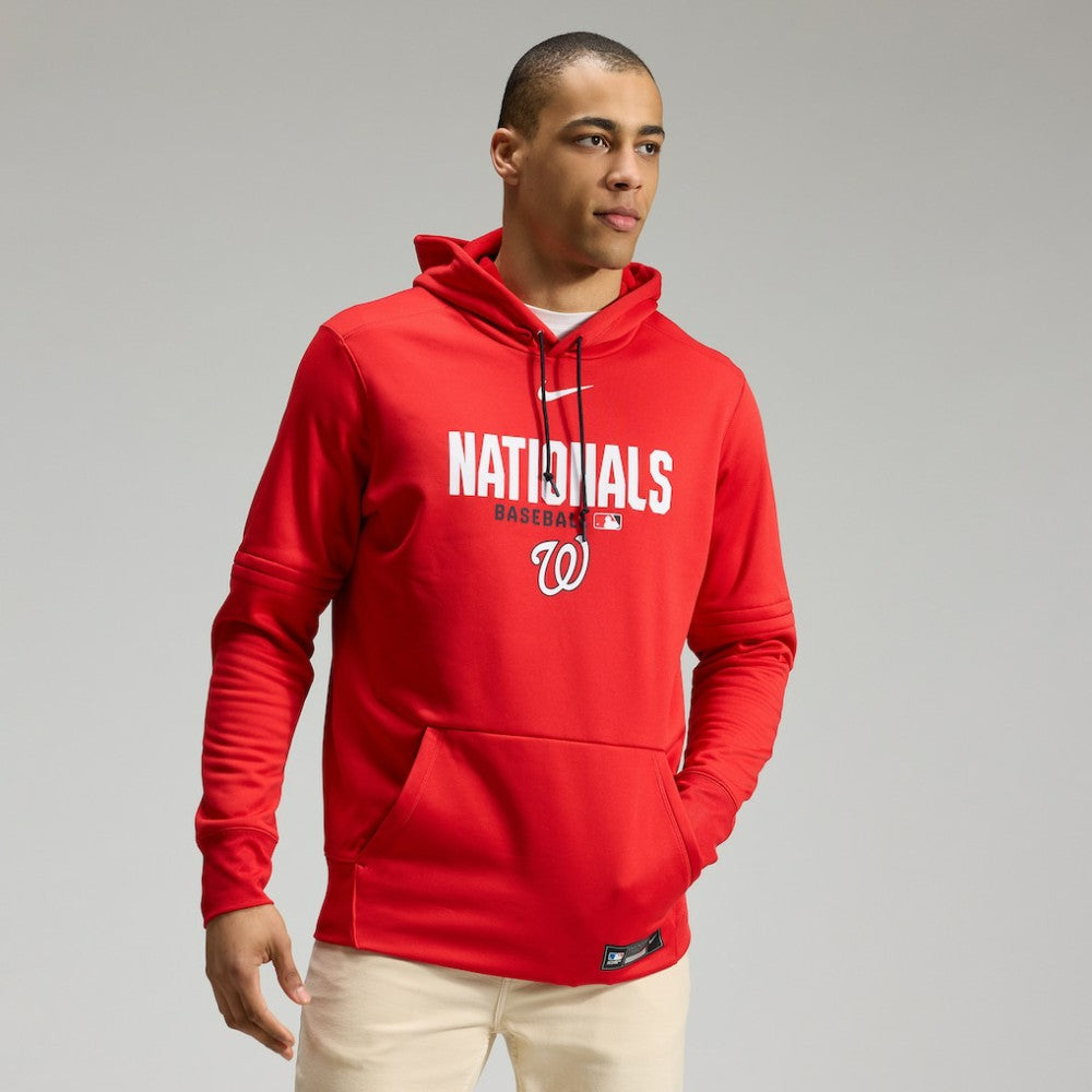 Washington Nationals Authentic Collection Therma-FIT Hoodie Red
