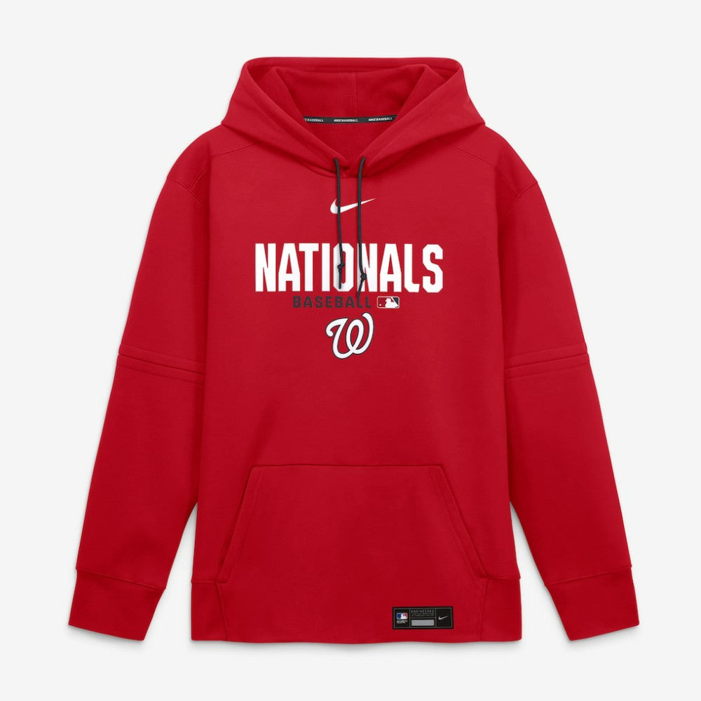 Washington Nationals Authentic Collection Therma-FIT Hoodie Red