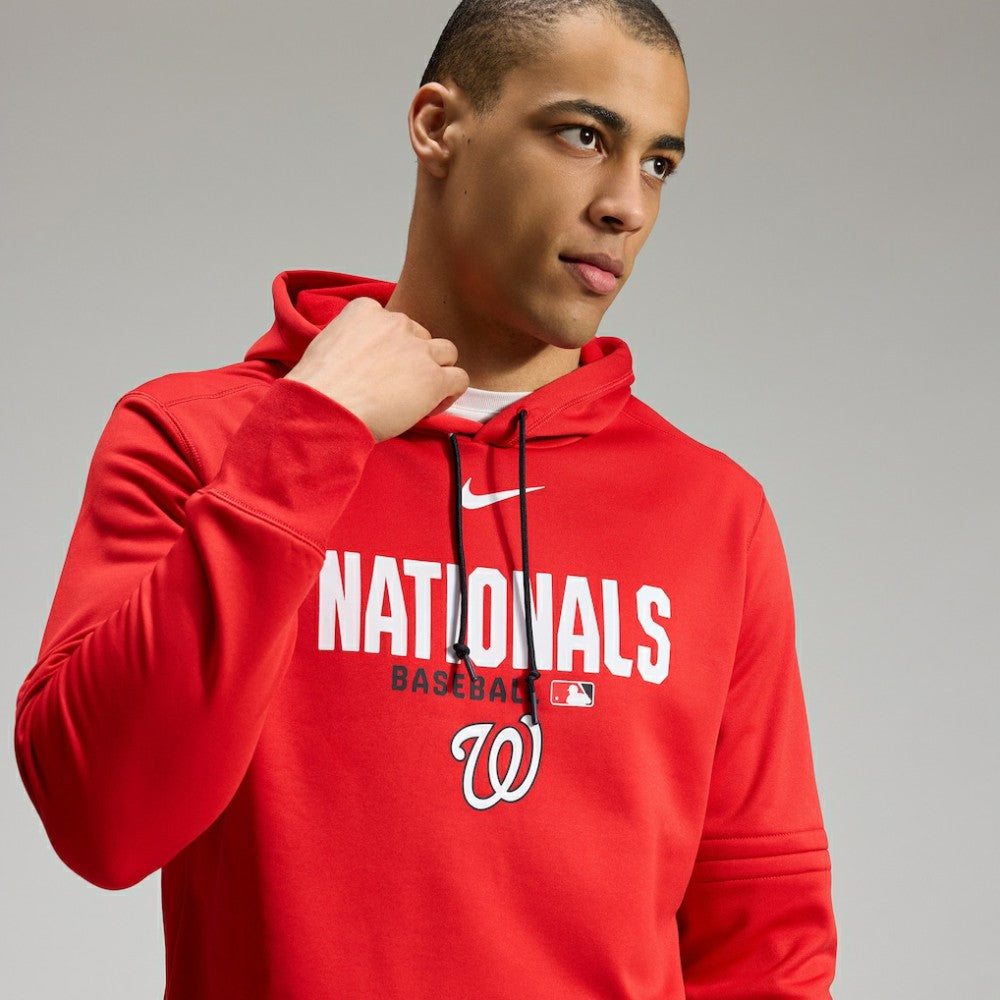 Washington Nationals Authentic Collection Therma-FIT Hoodie Red