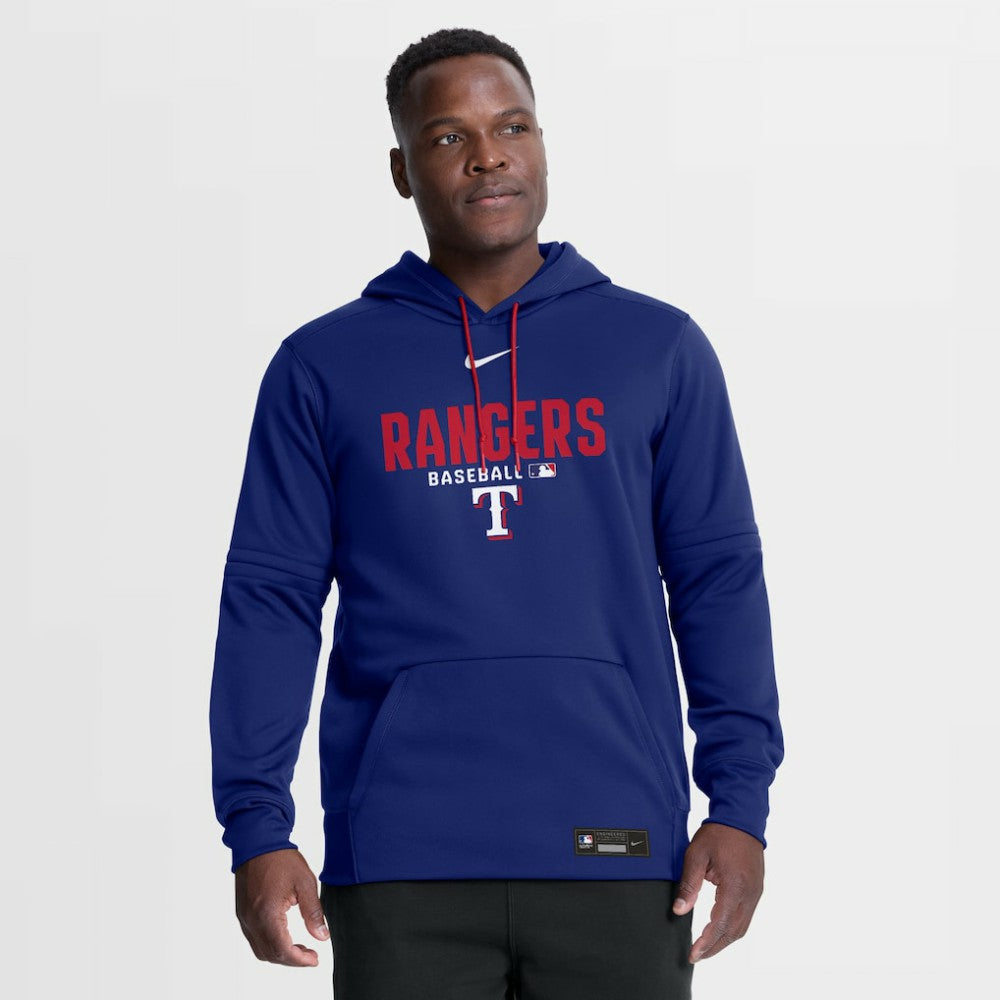 Texas Rangers Authentic Collection Therma-FIT Hoodie Royal