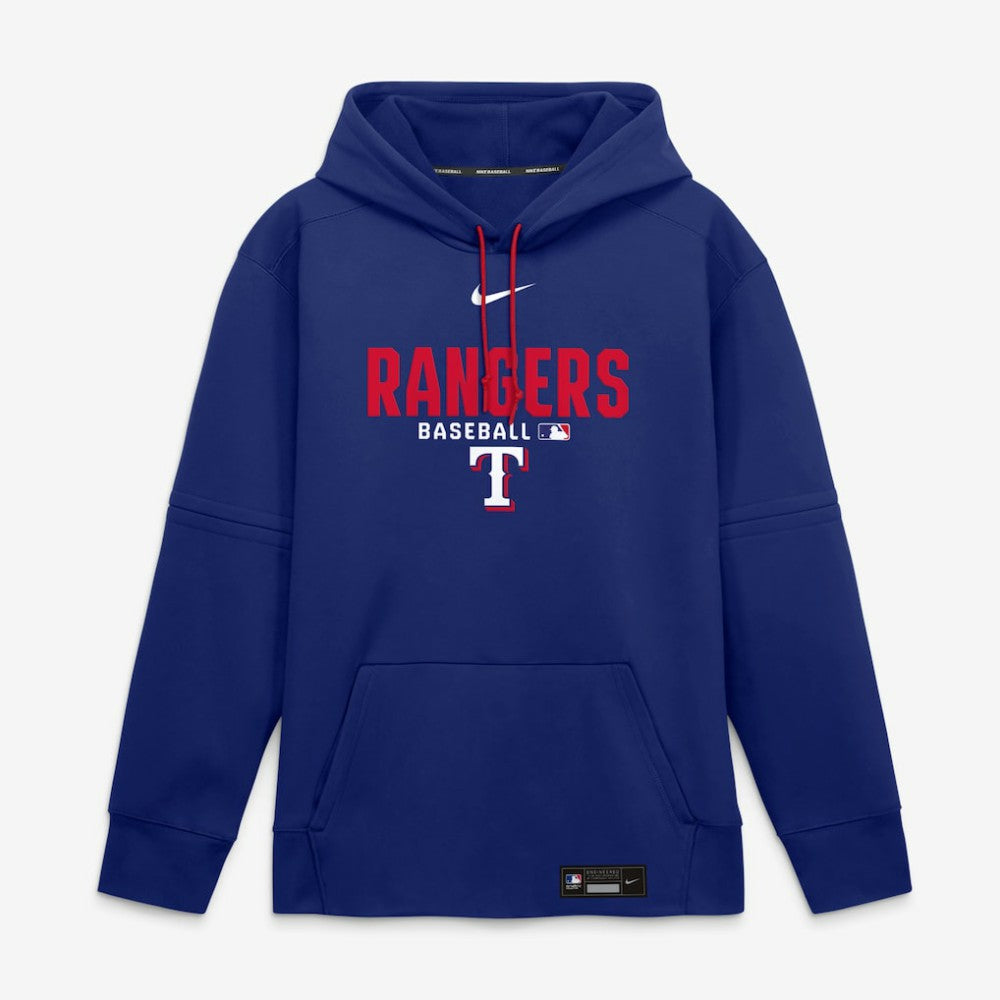 Texas Rangers Authentic Collection Therma-FIT Hoodie Royal