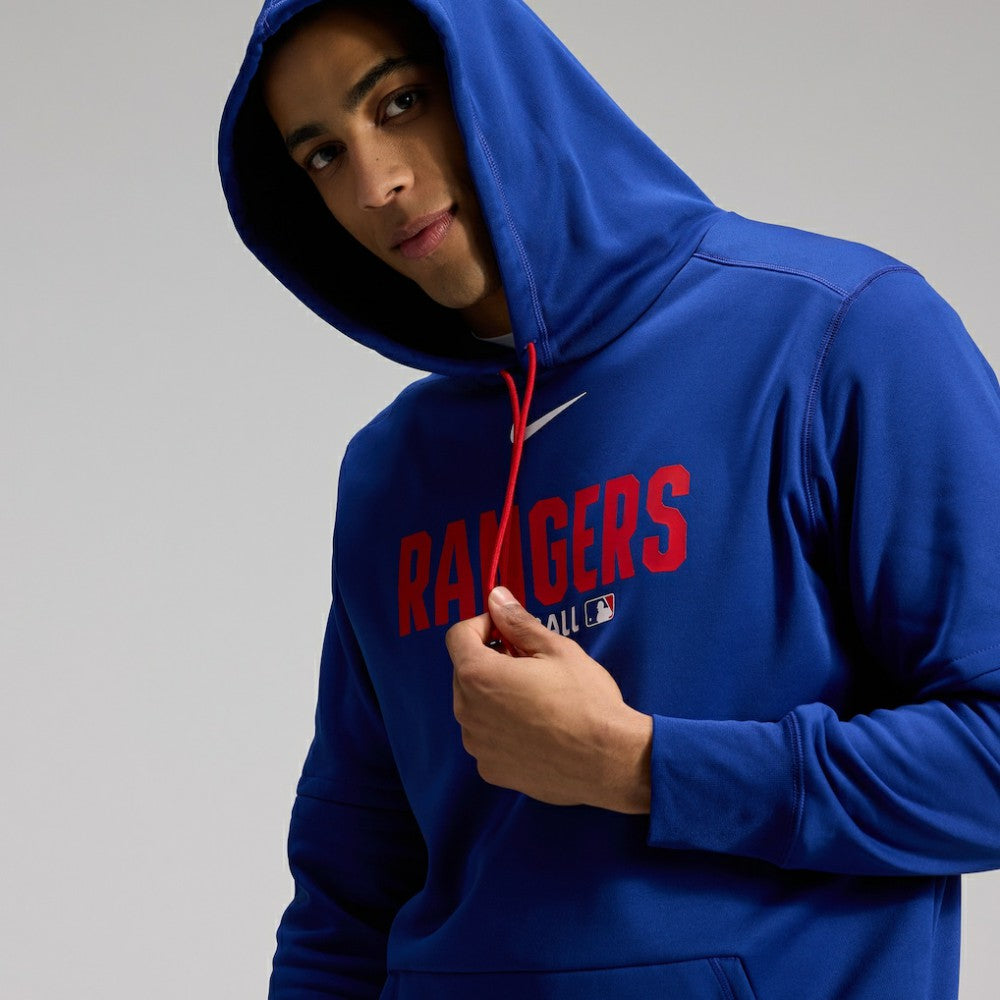 Texas Rangers Authentic Collection Therma-FIT Hoodie Royal
