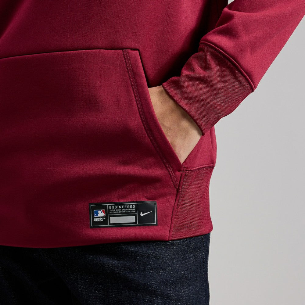 Philadelphia Phillies Authentic Collection Therma-FIT Hoodie Burgundy