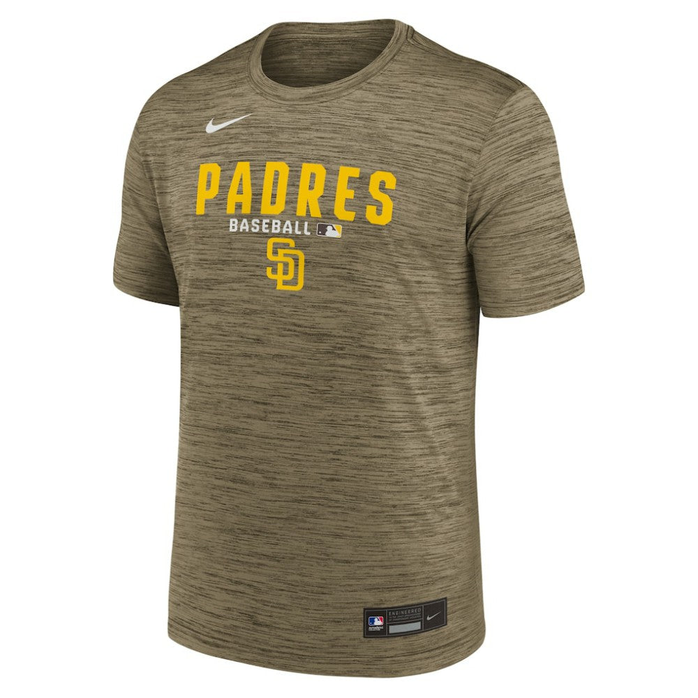 San Diego Padres Authentic Collection Velocity Dri-FIT T-Shirt Brown