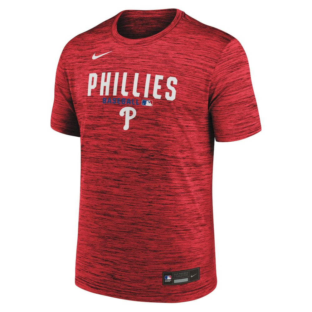 Philadelphia Phillies Authentic Collection Velocity Dri-FIT T-Shirt Red