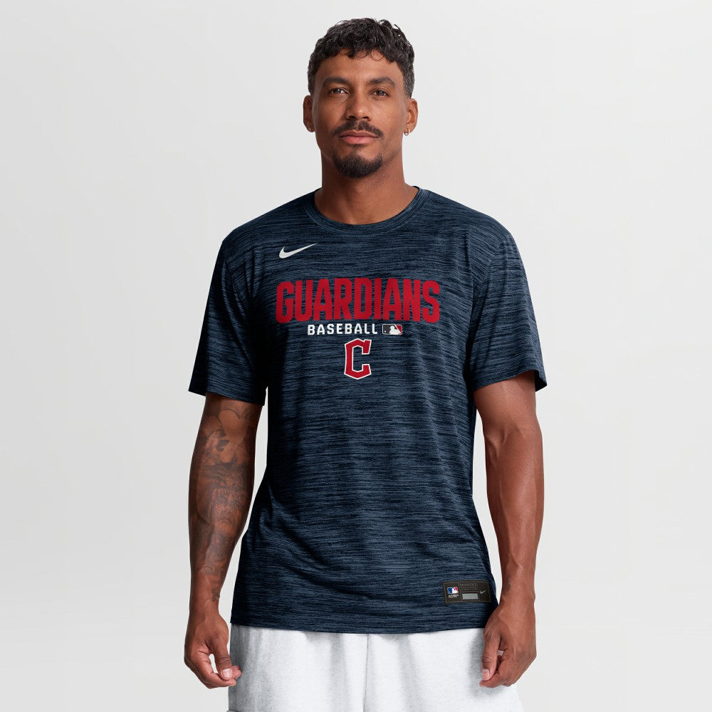 Cleveland Guardians Authentic Collection Velocity Dri-FIT T-Shirt Navy