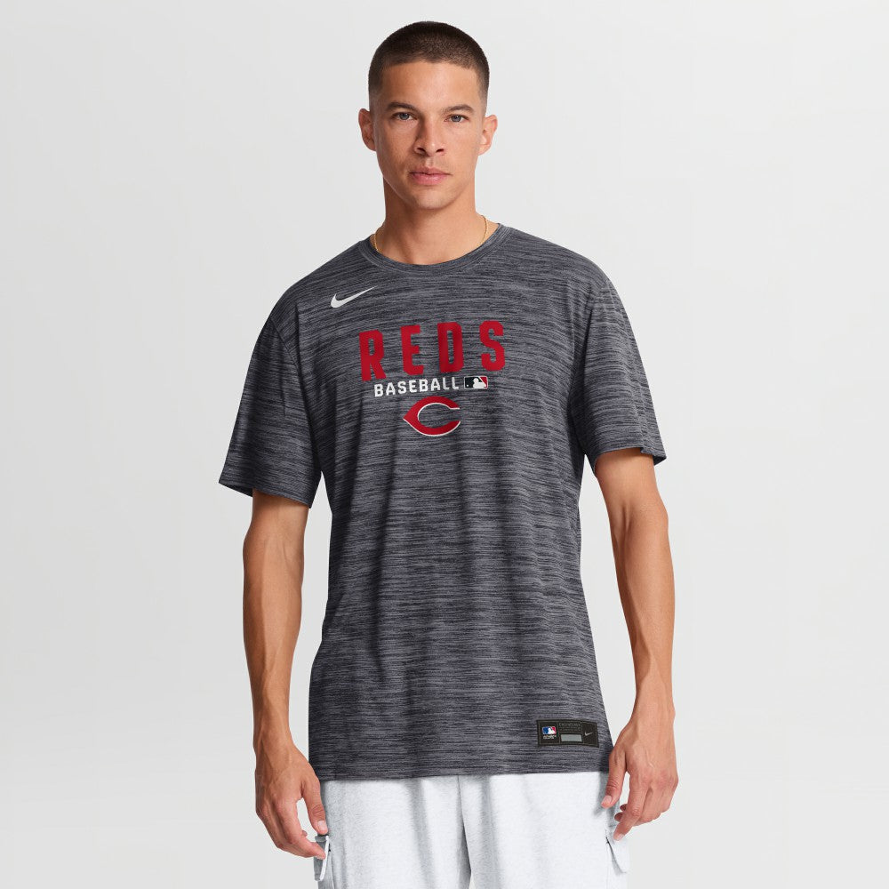 Cincinnati Reds Authentic Collection Velocity Dri-FIT T-Shirt Black