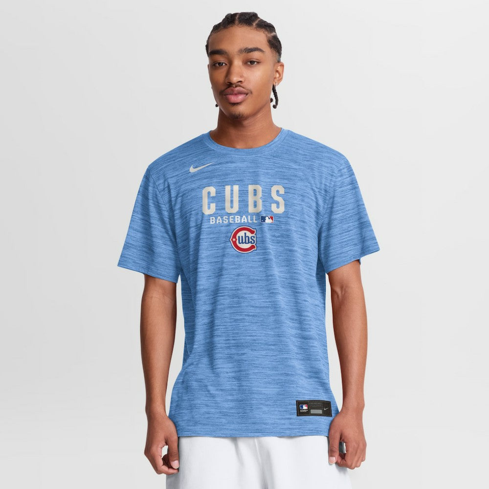 Chicago Cubs Authentic Collection Velocity Dri-FIT T-Shirt Light Blue