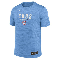 Chicago Cubs Authentic Collection Velocity Dri-FIT T-Shirt Light Blue