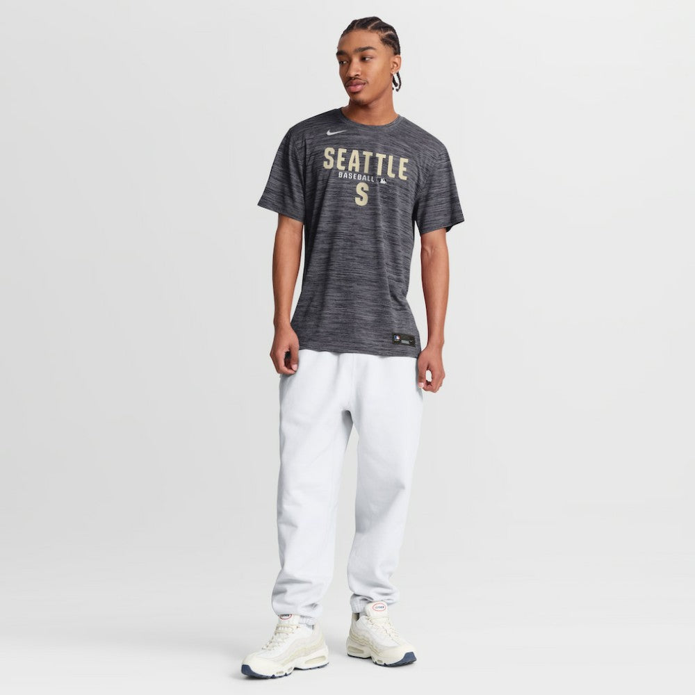 Seattle Mariners Authentic Collection Velocity Dri-FIT T-Shirt Black