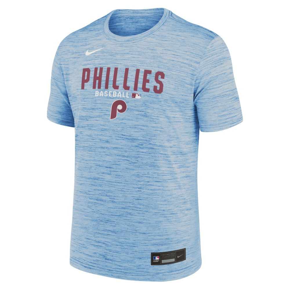 Philadelphia Phillies Authentic Collection Velocity Dri-FIT T-Shirt Light Blue