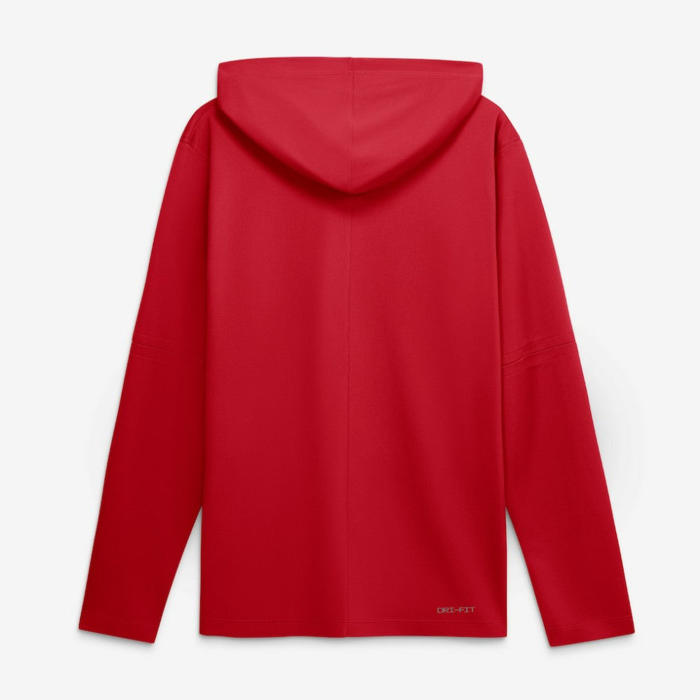 Los Angeles Angels Authentic Collection Dri-FIT Long Sleeve Hooded T-Shirt Red