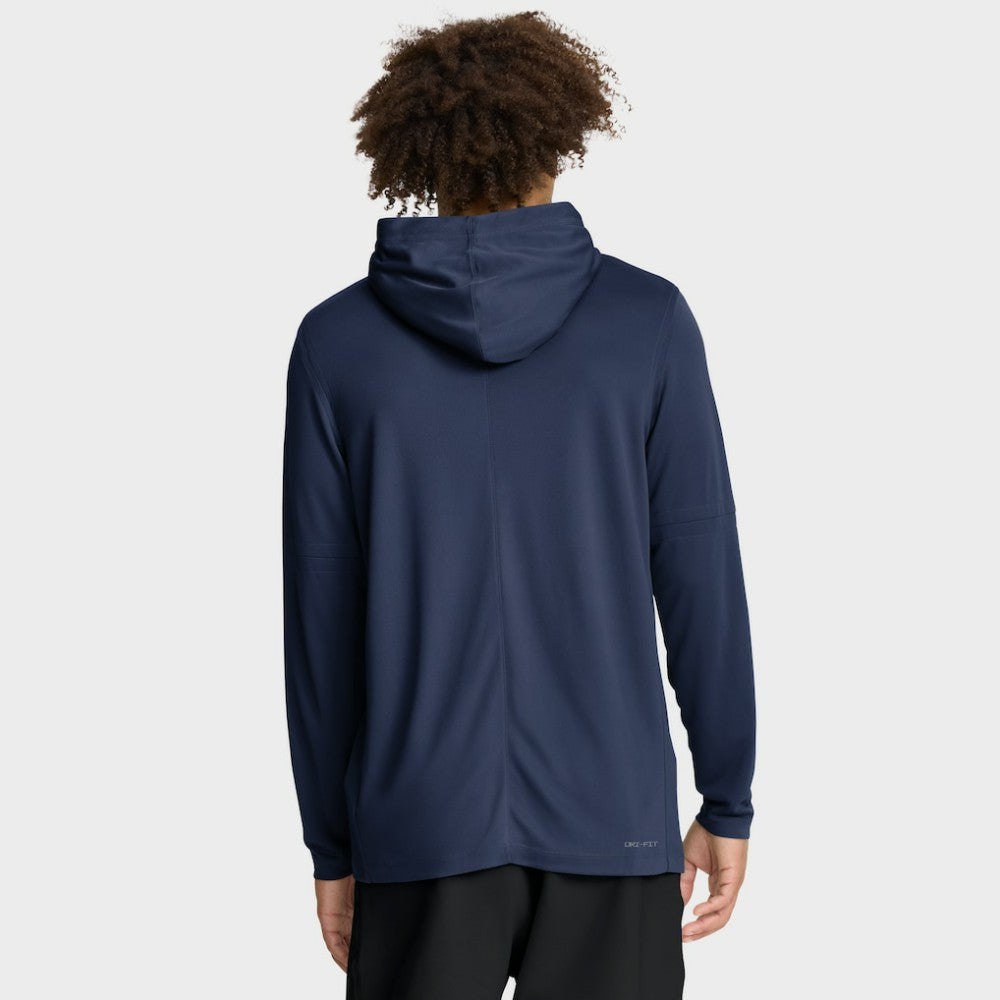 Tampa Bay Rays Authentic Collection Dri-FIT Long Sleeve Hooded T-Shirt Navy