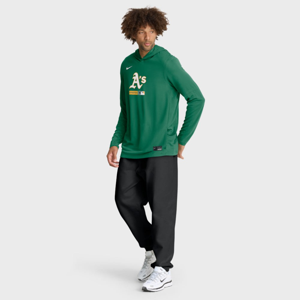 Athletics Authentic Collection Dri-FIT Long Sleeve Hooded T-Shirt Kelly Green