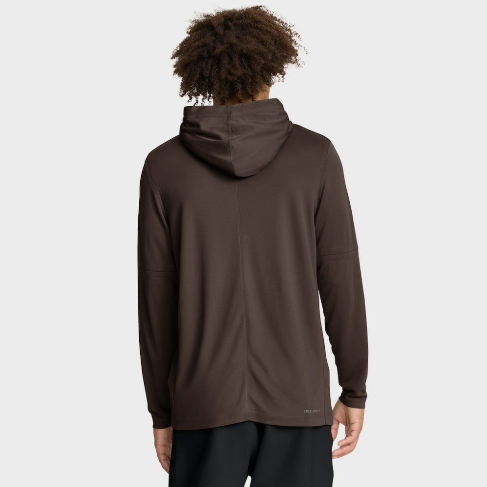 San Diego Padres Authentic Collection Dri-FIT Long Sleeve Hooded T-Shirt Brown