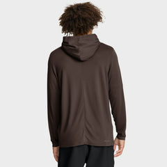 San Diego Padres Authentic Collection Dri-FIT Long Sleeve Hooded T-Shirt Brown