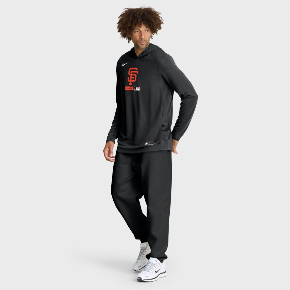 San Francisco Giants Authentic Collection Dri-FIT Long Sleeve Hooded T-Shirt Black