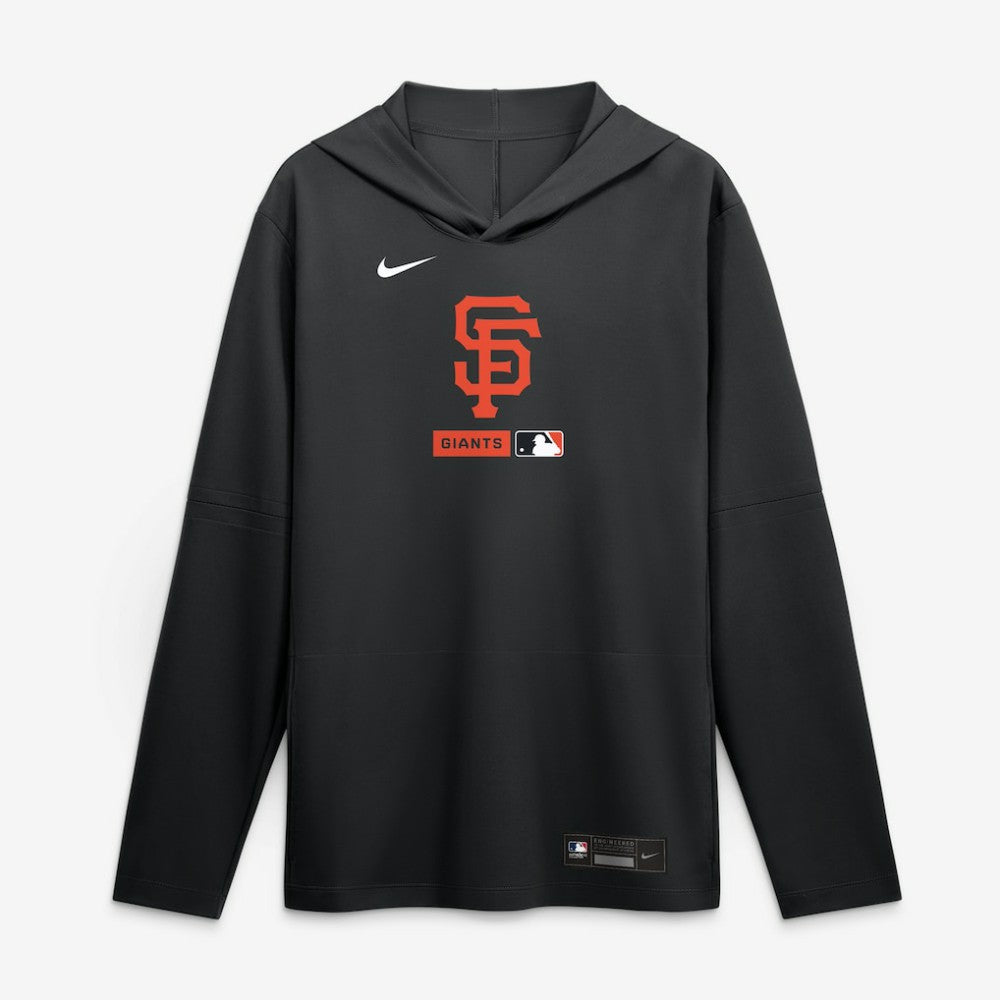 San Francisco Giants Authentic Collection Dri-FIT Long Sleeve Hooded T-Shirt Black