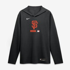 San Francisco Giants Authentic Collection Dri-FIT Long Sleeve Hooded T-Shirt Black