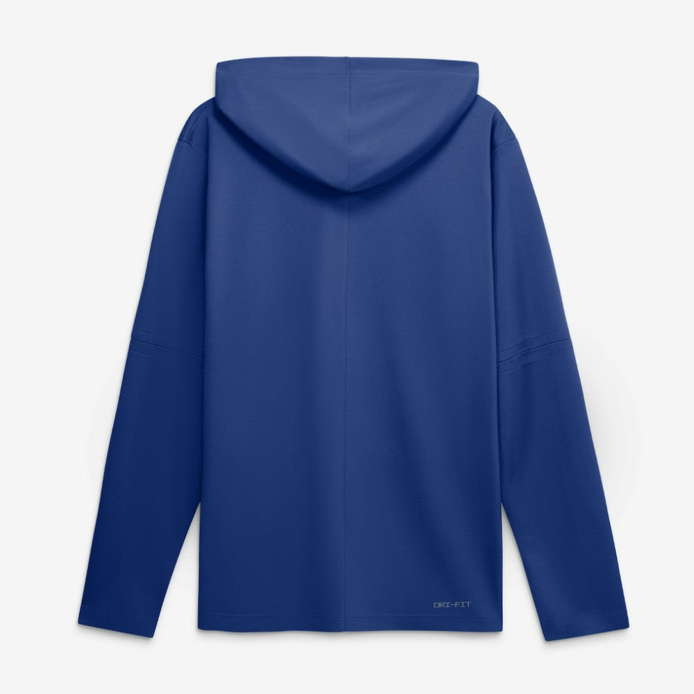 New York Mets Authentic Collection Dri-FIT Long Sleeve Hooded T-Shirt Royal