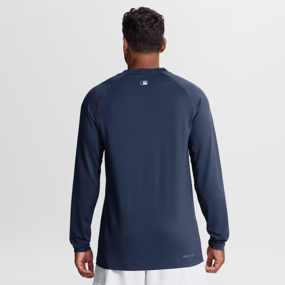 Tampa Bay Rays Authentic Collection Game Time Raglan Long Sleeve T-Shirt Navy