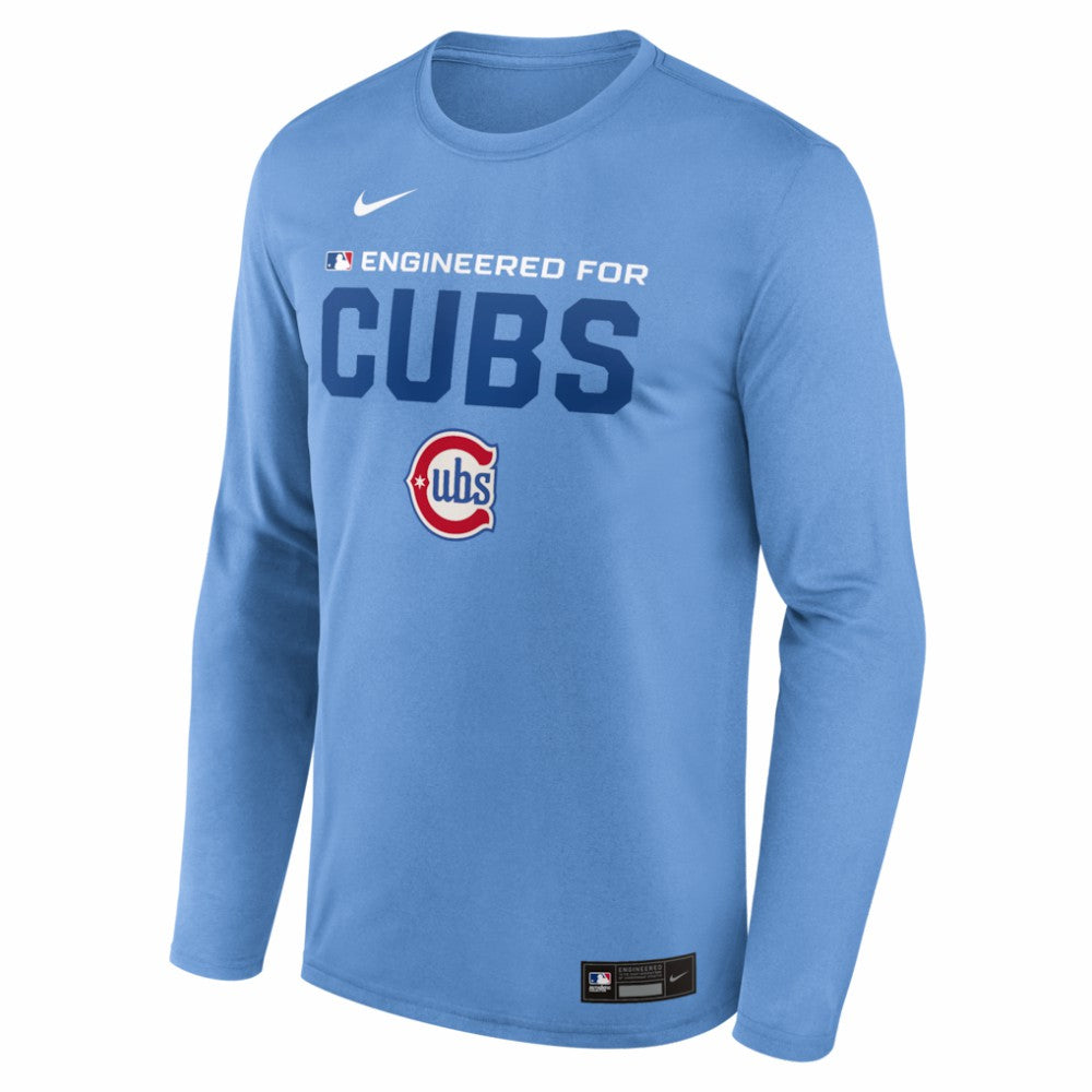 Chicago Cubs Authentic Collection Legend Dri-FIT Long Sleeve T-Shirt Light Blue