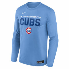 Chicago Cubs Authentic Collection Legend Dri-FIT Long Sleeve T-Shirt Light Blue