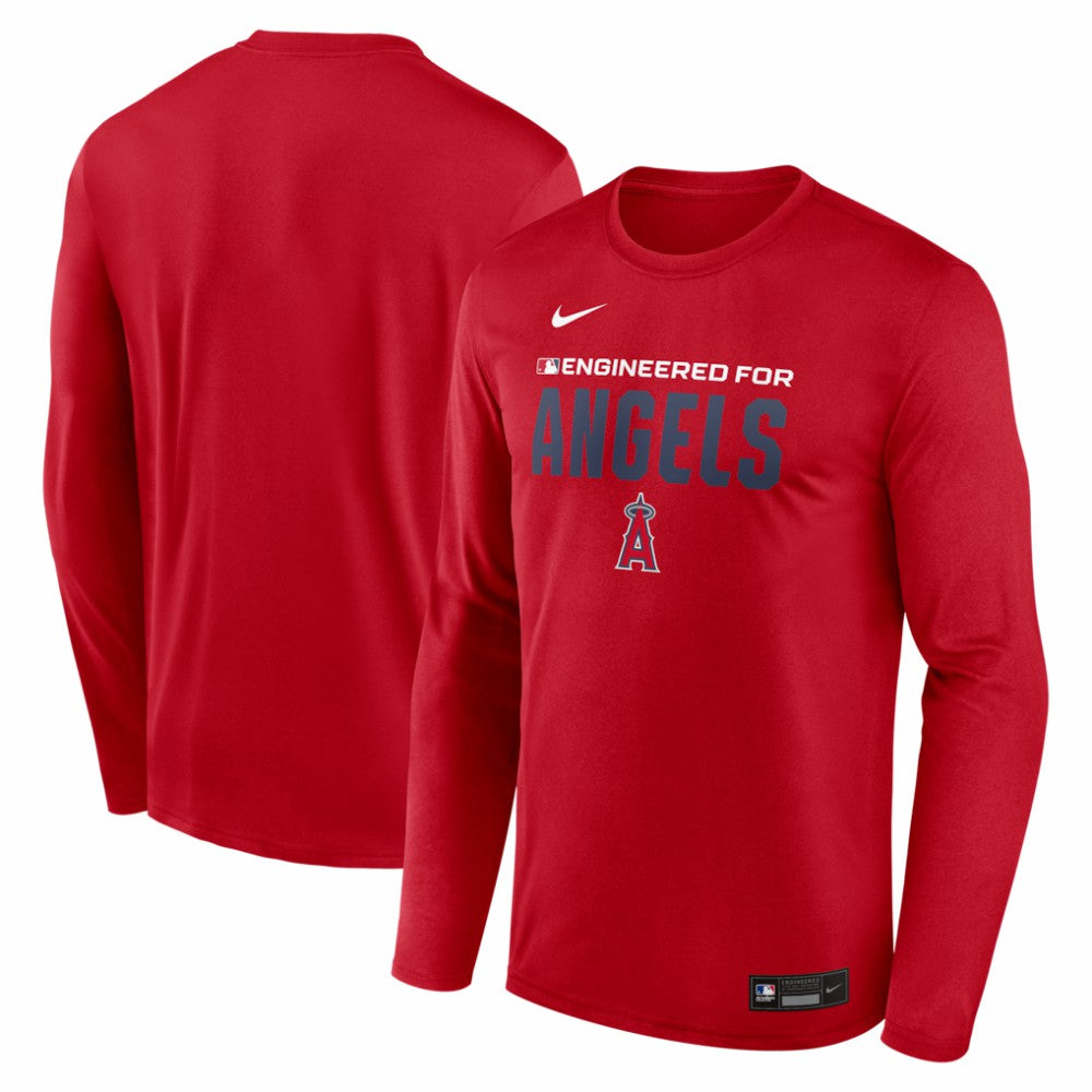 Los Angeles Angels Authentic Collection Legend Dri-FIT Long Sleeve T-Shirt Red