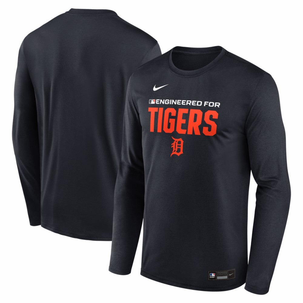 Detroit Tigers Authentic Collection Legend Dri-FIT Long Sleeve T-Shirt Navy