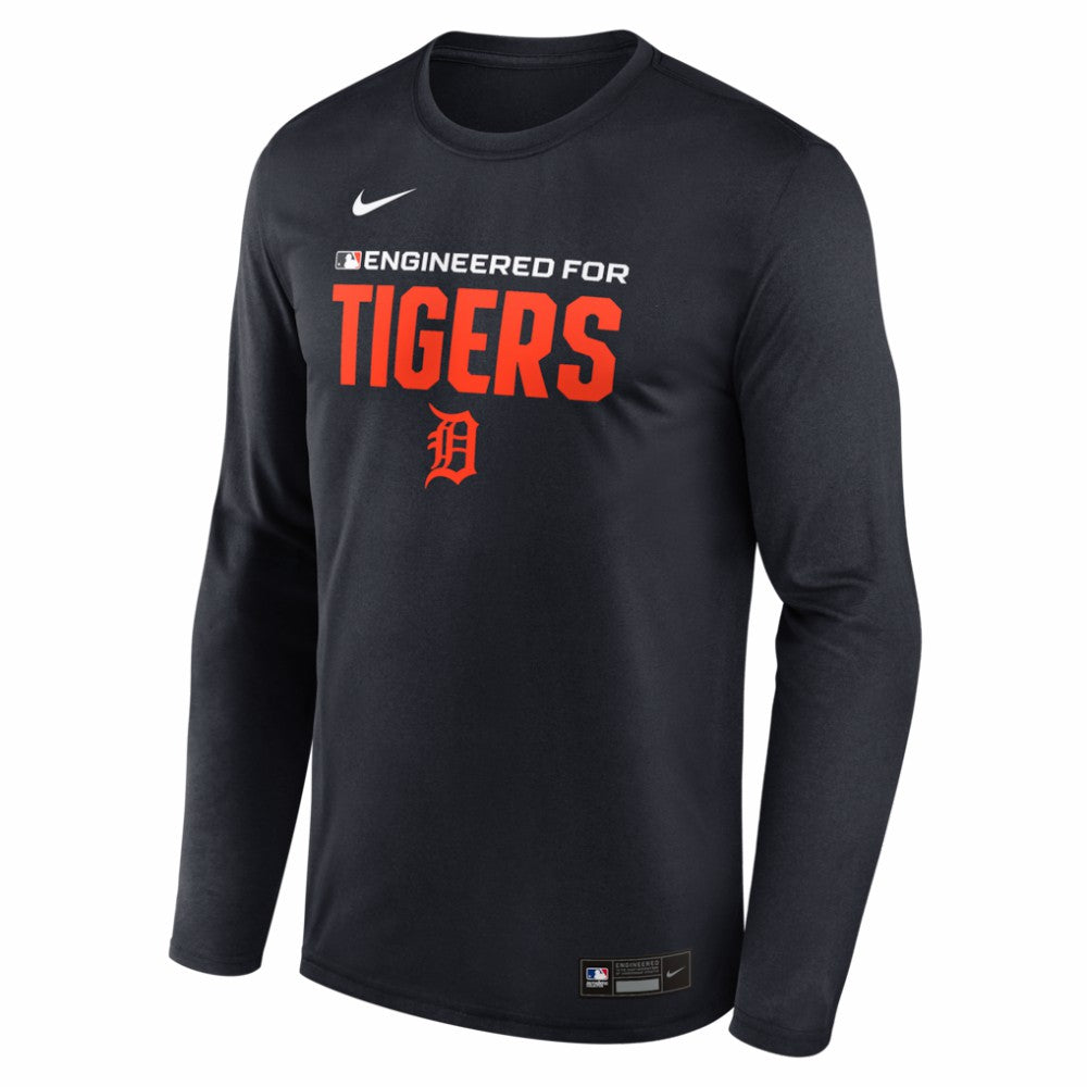 Detroit Tigers Authentic Collection Legend Dri-FIT Long Sleeve T-Shirt Navy