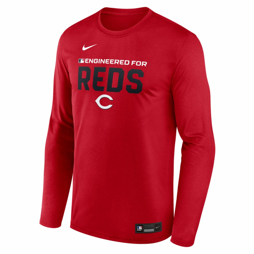 Cincinnati Reds Authentic Collection Legend Dri-FIT Long Sleeve T-Shirt Red
