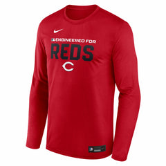 Cincinnati Reds Authentic Collection Legend Dri-FIT Long Sleeve T-Shirt Red