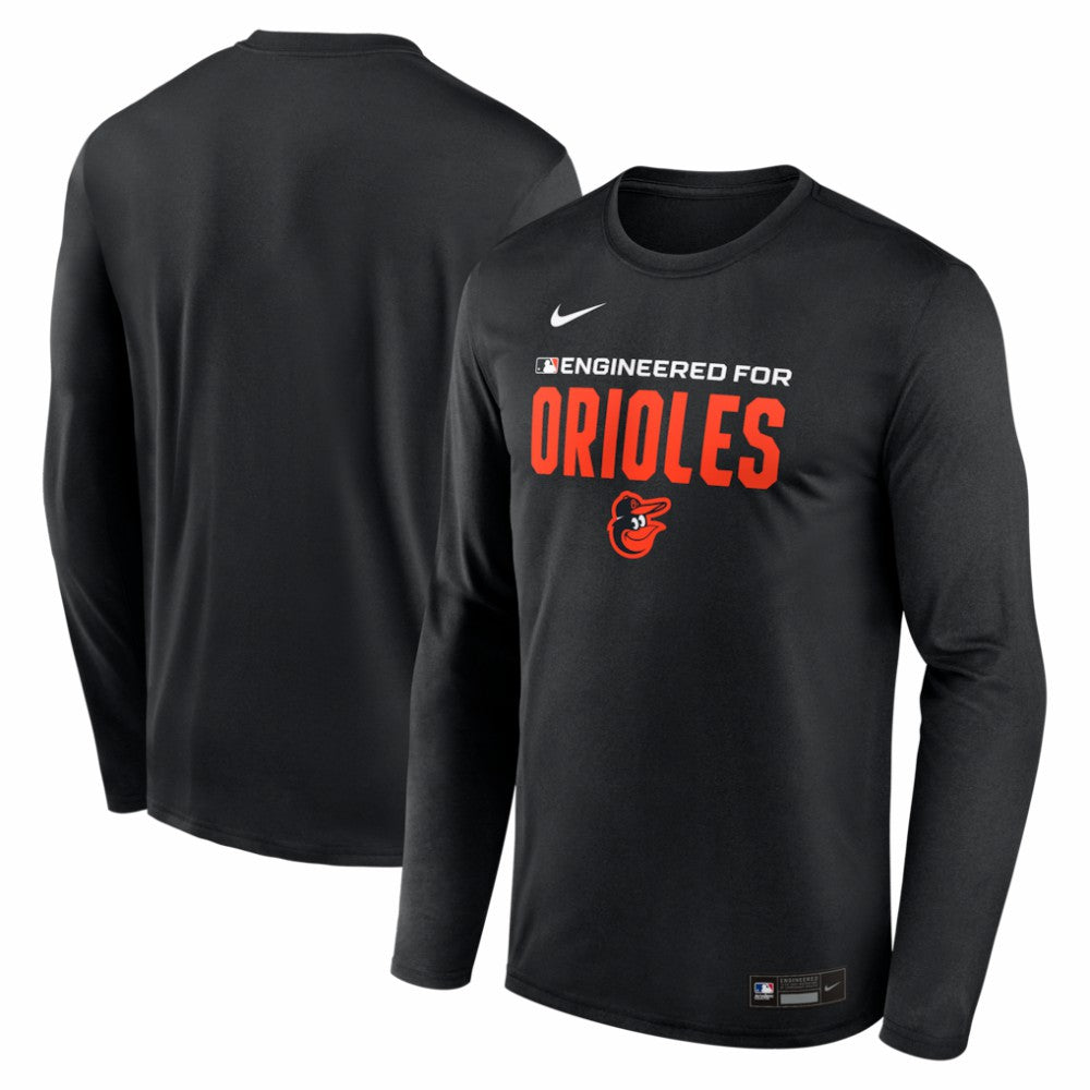 Baltimore Orioles Authentic Collection Legend Dri-FIT Long Sleeve T-Shirt Black