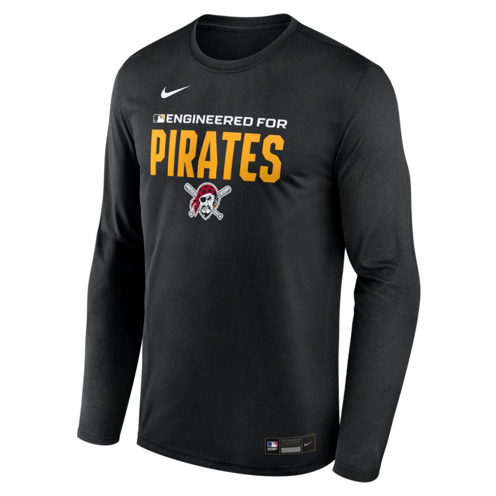 Pittsburgh Pirates Authentic Collection Legend Dri-FIT Long Sleeve T-Shirt Black