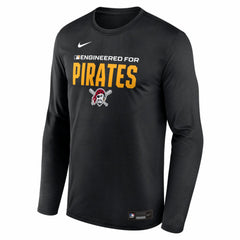 Pittsburgh Pirates Authentic Collection Legend Dri-FIT Long Sleeve T-Shirt Black