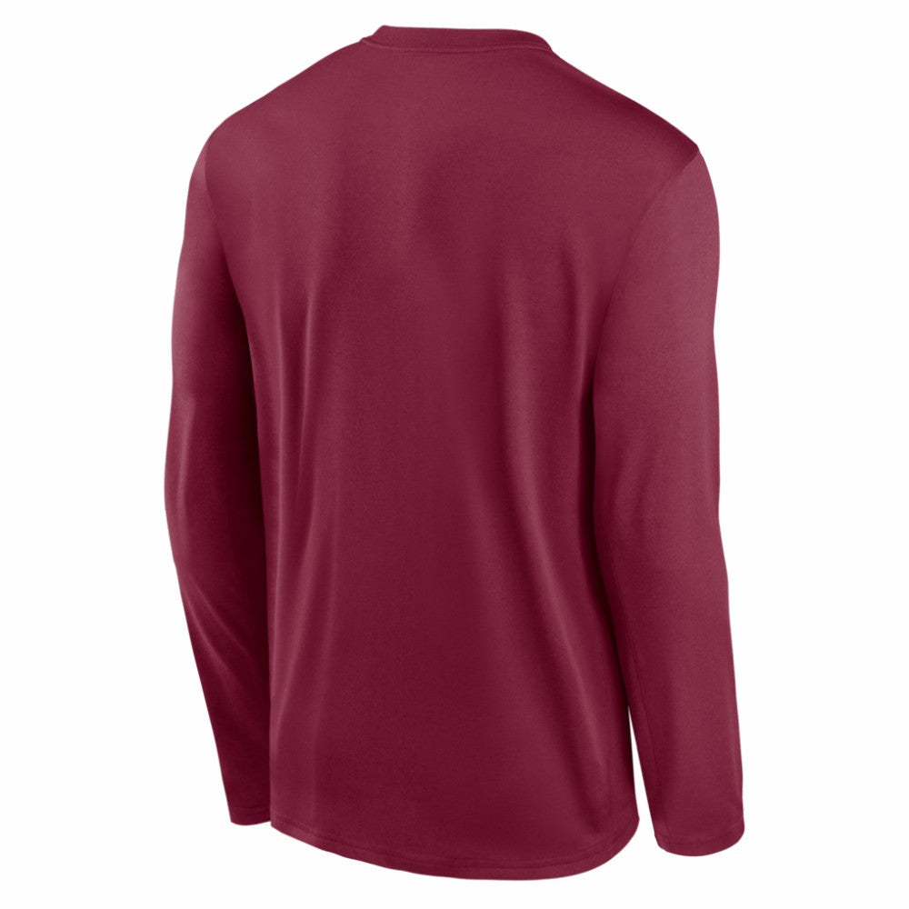 Philadelphia Phillies Authentic Collection Legend Dri-FIT Long Sleeve T-Shirt Burgundy