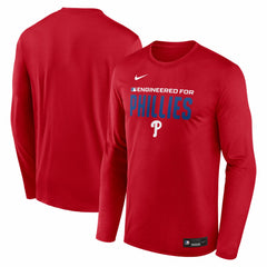 Philadelphia Phillies Authentic Collection Legend Dri-FIT Long Sleeve T-Shirt Red
