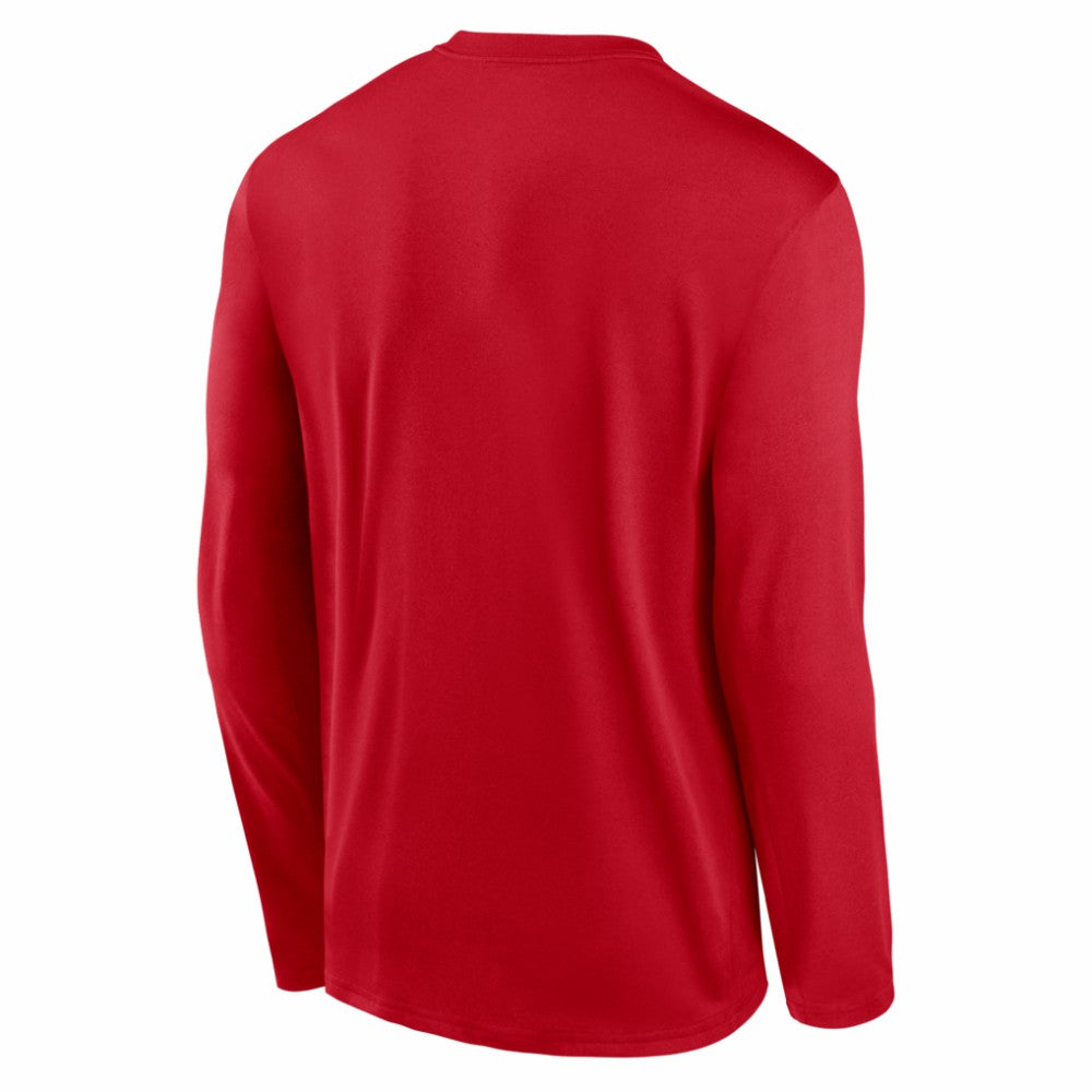 Washington Nationals Authentic Collection Legend Dri-FIT Long Sleeve T-Shirt Red