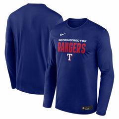 Texas Rangers Authentic Collection Legend Dri-FIT Long Sleeve T-Shirt Royal