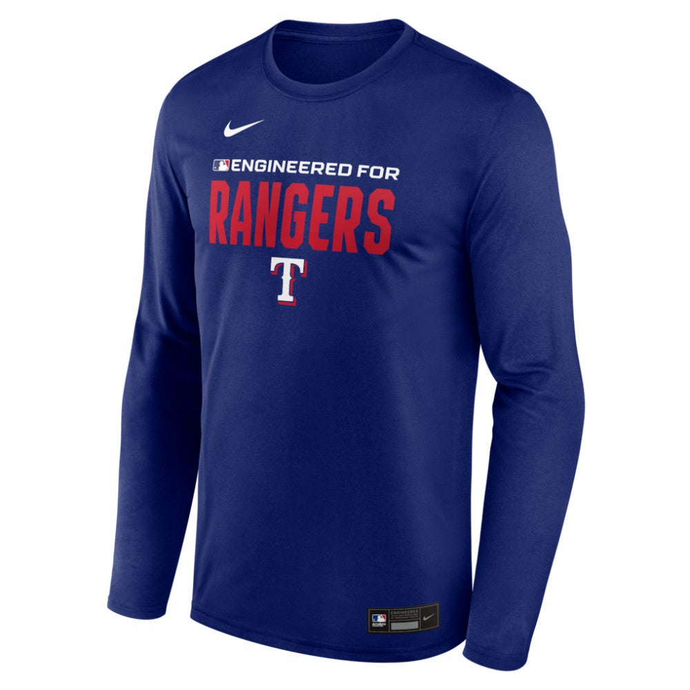 Texas Rangers Authentic Collection Legend Dri-FIT Long Sleeve T-Shirt Royal