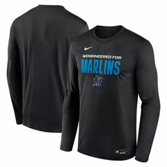 Miami Marlins Authentic Collection Legend Dri-FIT Long Sleeve T-Shirt Black