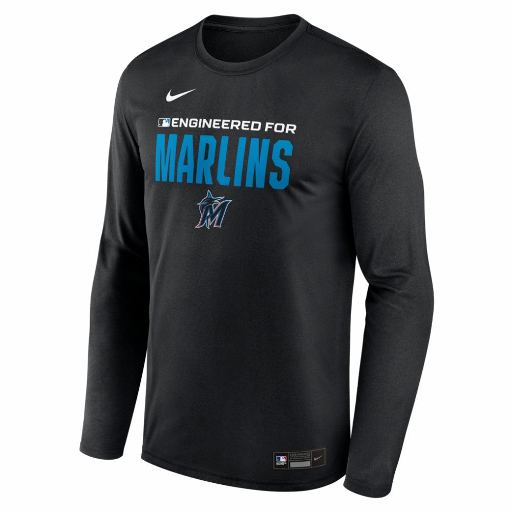 Miami Marlins Authentic Collection Legend Dri-FIT Long Sleeve T-Shirt Black