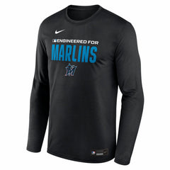 Miami Marlins Authentic Collection Legend Dri-FIT Long Sleeve T-Shirt Black