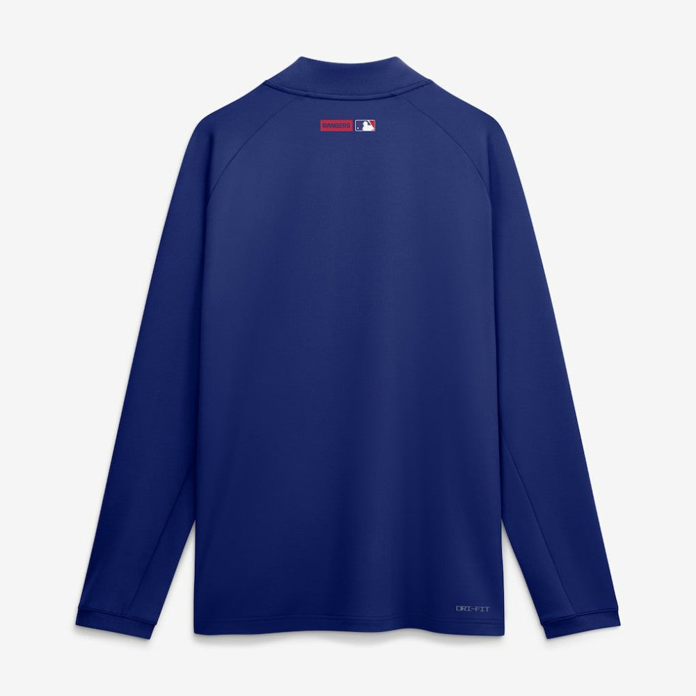 Texas Rangers Authentic Collection Dri-FIT Raglan Half-Zip Pullover Royal