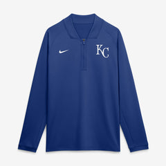 Kansas City Royals Authentic Collection Dri-FIT Raglan Half-Zip Pullover Royal